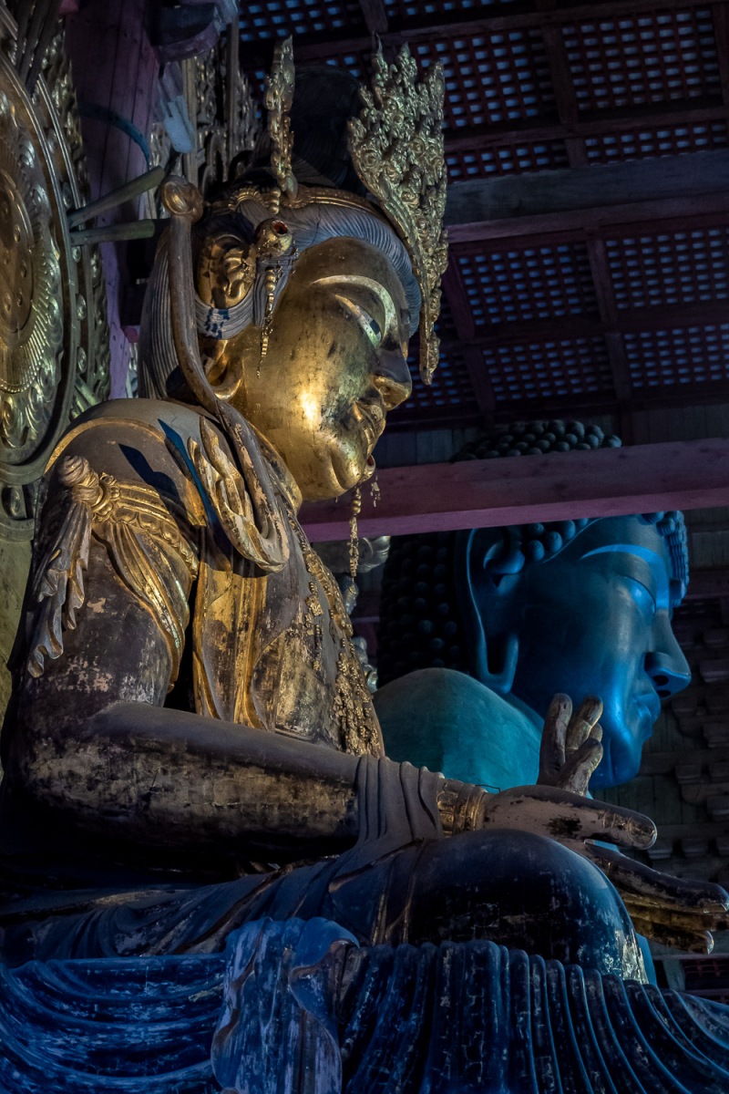 Tōdai-ji- holds the largest bronze Buddha in the world, Nara, Japan.