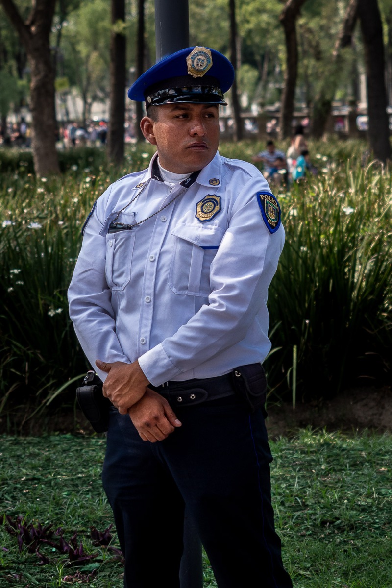 Police officer, Centro Histórico, Mexico City.
